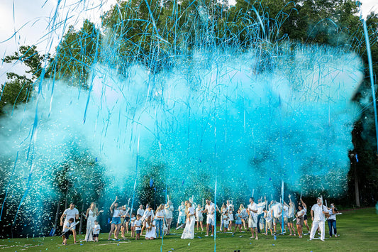 gender reveal party ,gender reveal party, baby shower gender reveal ideas, color spray