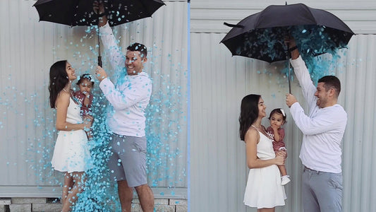 gender reveal umbrella