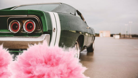 how does colored tire smoke work