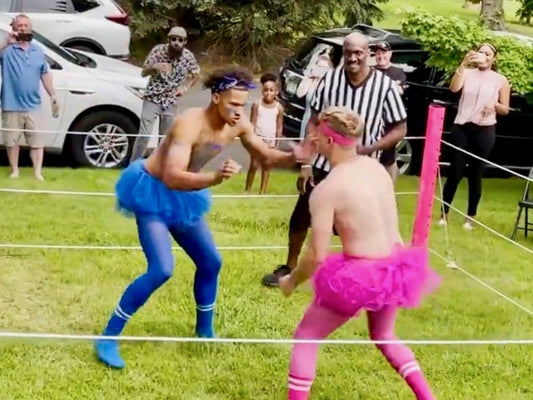 wrestling gender reveal ideas