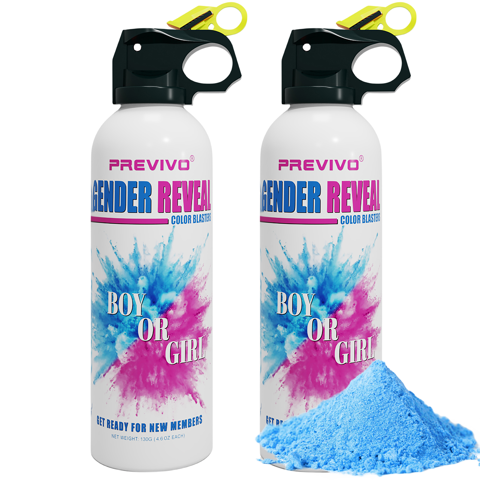 Previvo Gender Reveal Fire Extinguisher Set - 4 Pcs Bule Gender