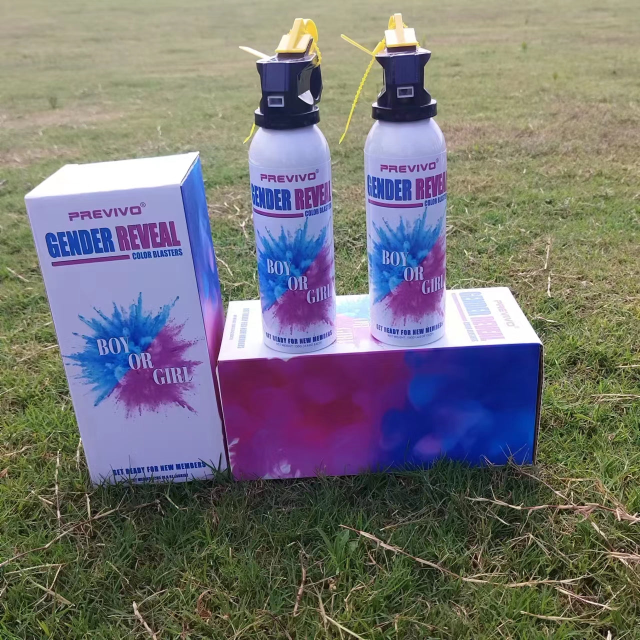 gender reveal color spray