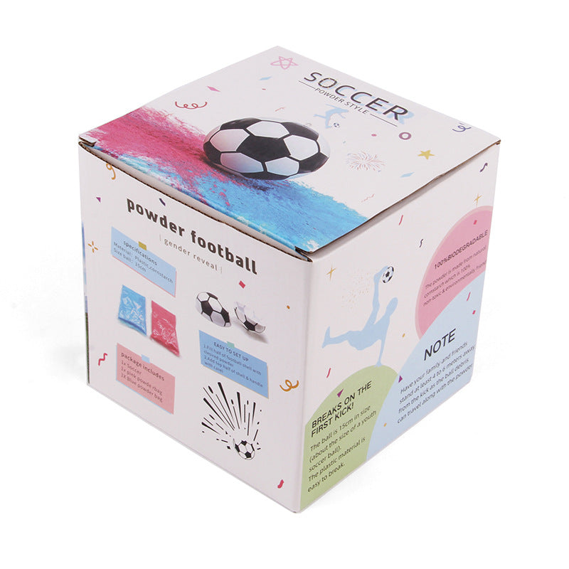 Party Supplies Gender Reveal Soccer Ball | Blue and Pink Powder Kit | Non-Transparent |Baby Shower Supplies