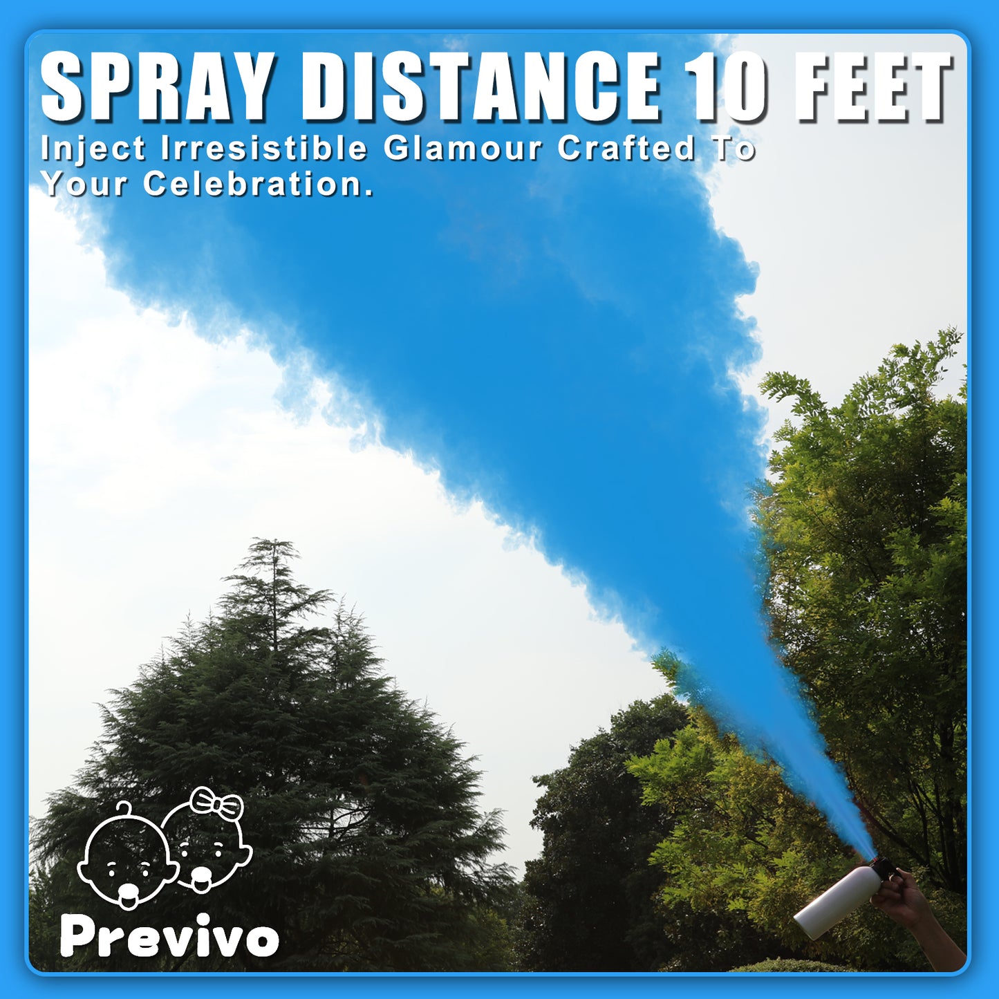 Previvo Gender Reveal Fire Extinguisher Set - 4 Pcs Bule Gender Reveal Powder color spray