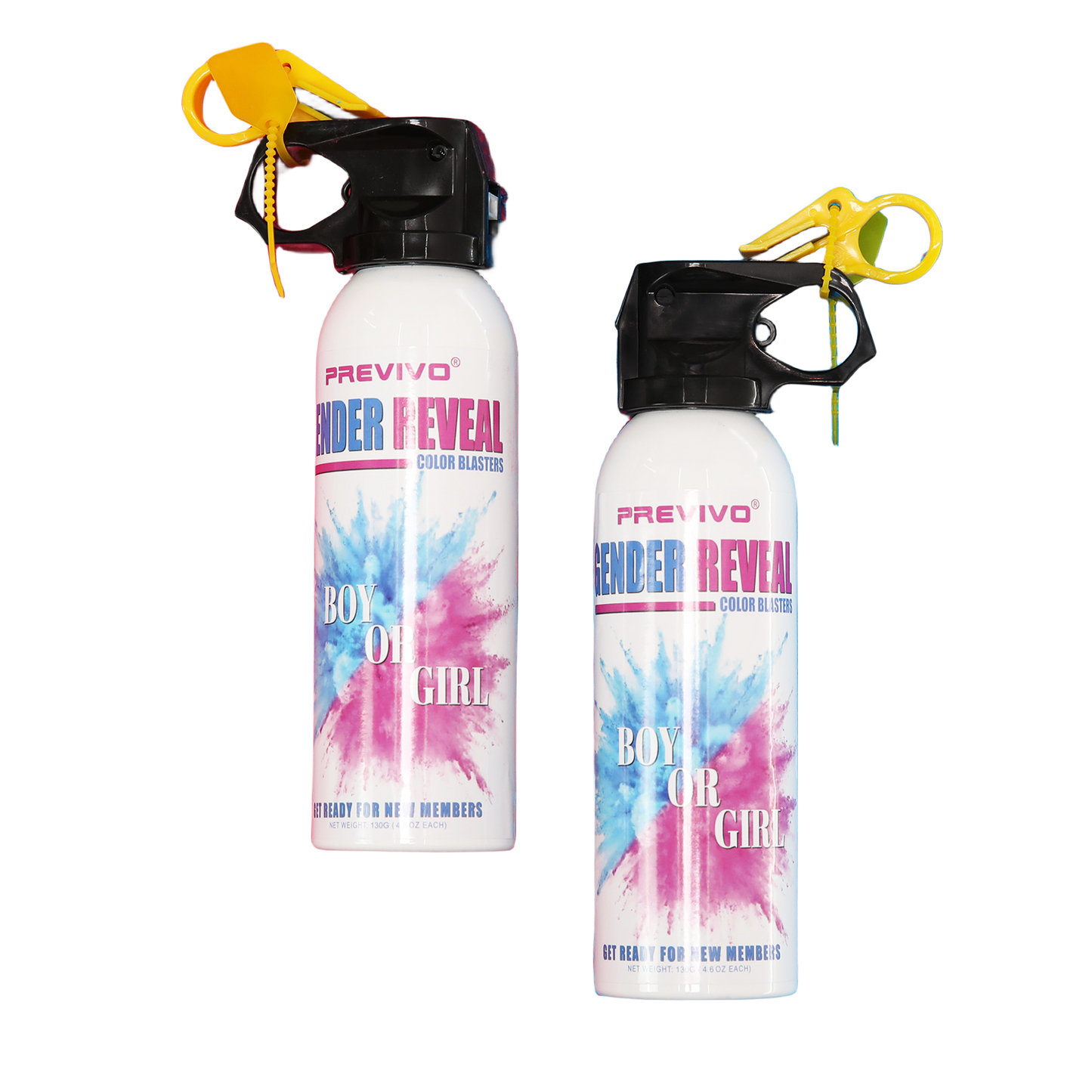 Wholesale，Previvo Colors spray Gender Reveal Color Blasters, baby shower gift