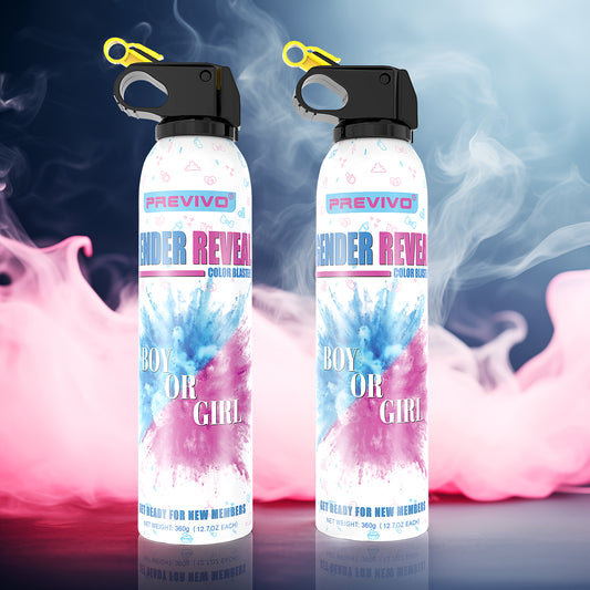 Previvo Party Gender Reveal Large Fire Extinguisher Color Blasters 2PCS Watch This Awesome