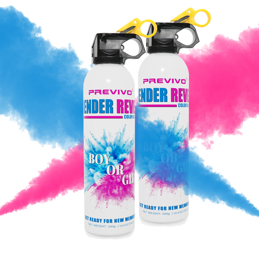 Previvo Gender Reveal color blaster Set - 2 Pcs Bule/Pink  Powder