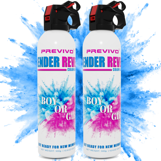 Previvo 2pcs blue Gender Reveal Mini Fire Extinguisher/Color Blaster/gender reveal extinguisher tank
