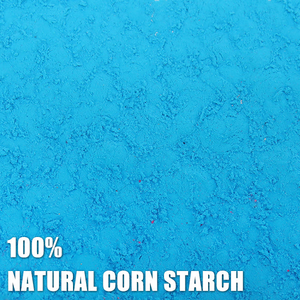 Eco-friendly blue corn flour is biodegradable